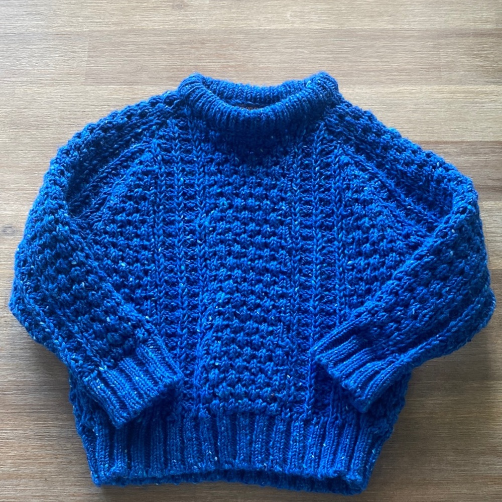 Kids 100% wool sweater from Ireland